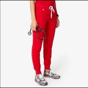 Figs Pop Red XS-Reg Zamora bottoms- NWT